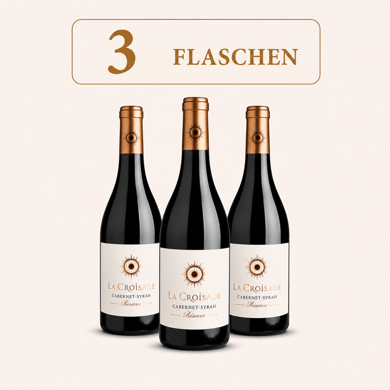 3er Paket La Croisade Reserve 2024 (3x 0,75L)