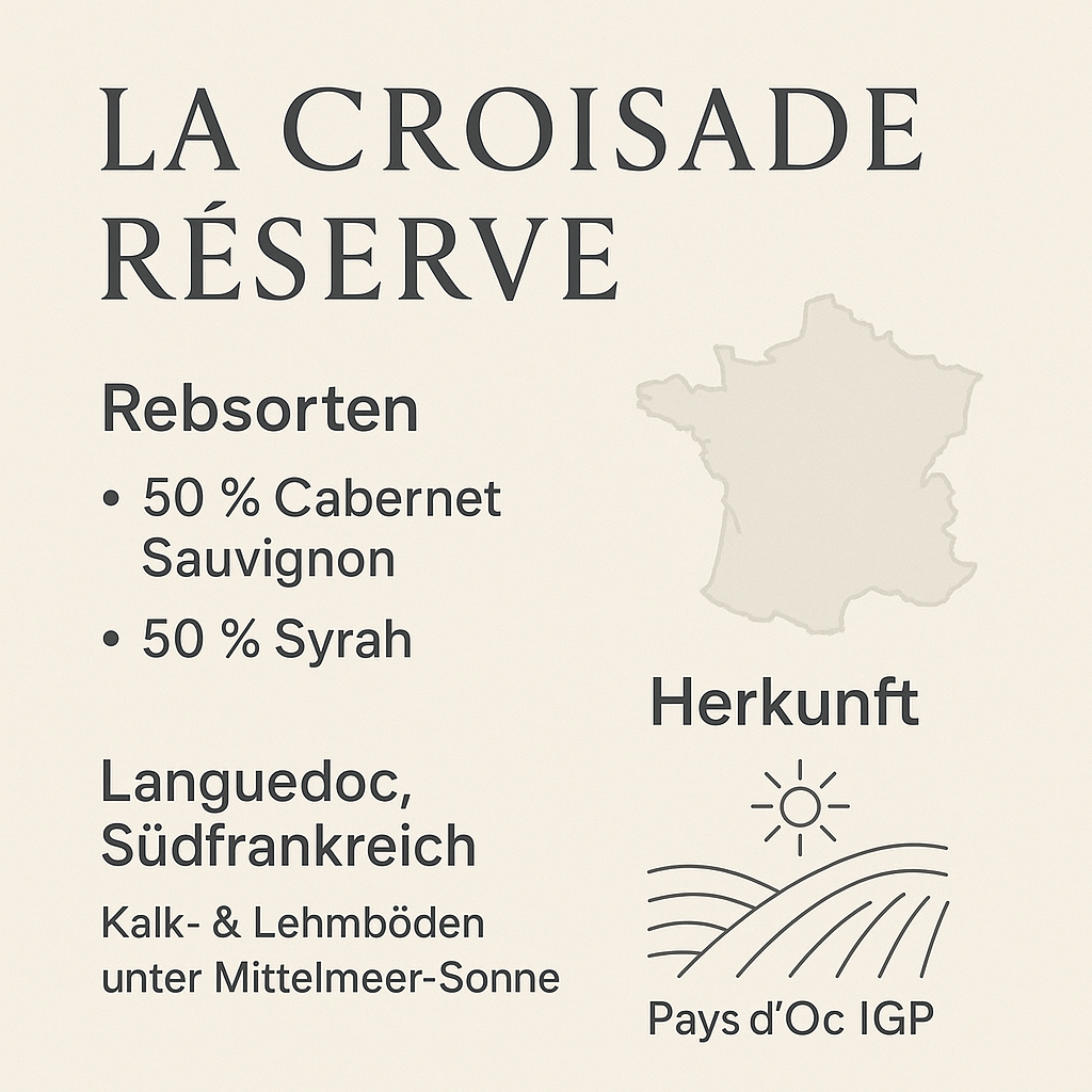 6er Paket La Croisade Reserve 2024 (6x 0,75L)